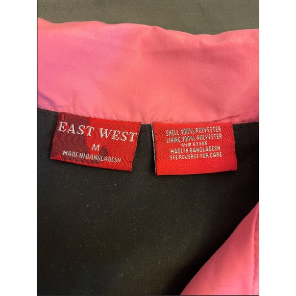 East West Vintage Pink and Black Wind/Track Suit - Sz M/L - Picture 7 of 10